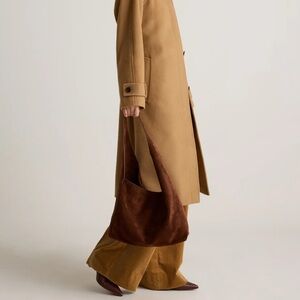 Quince | Italian Suede Slouchy Shoulder Bag